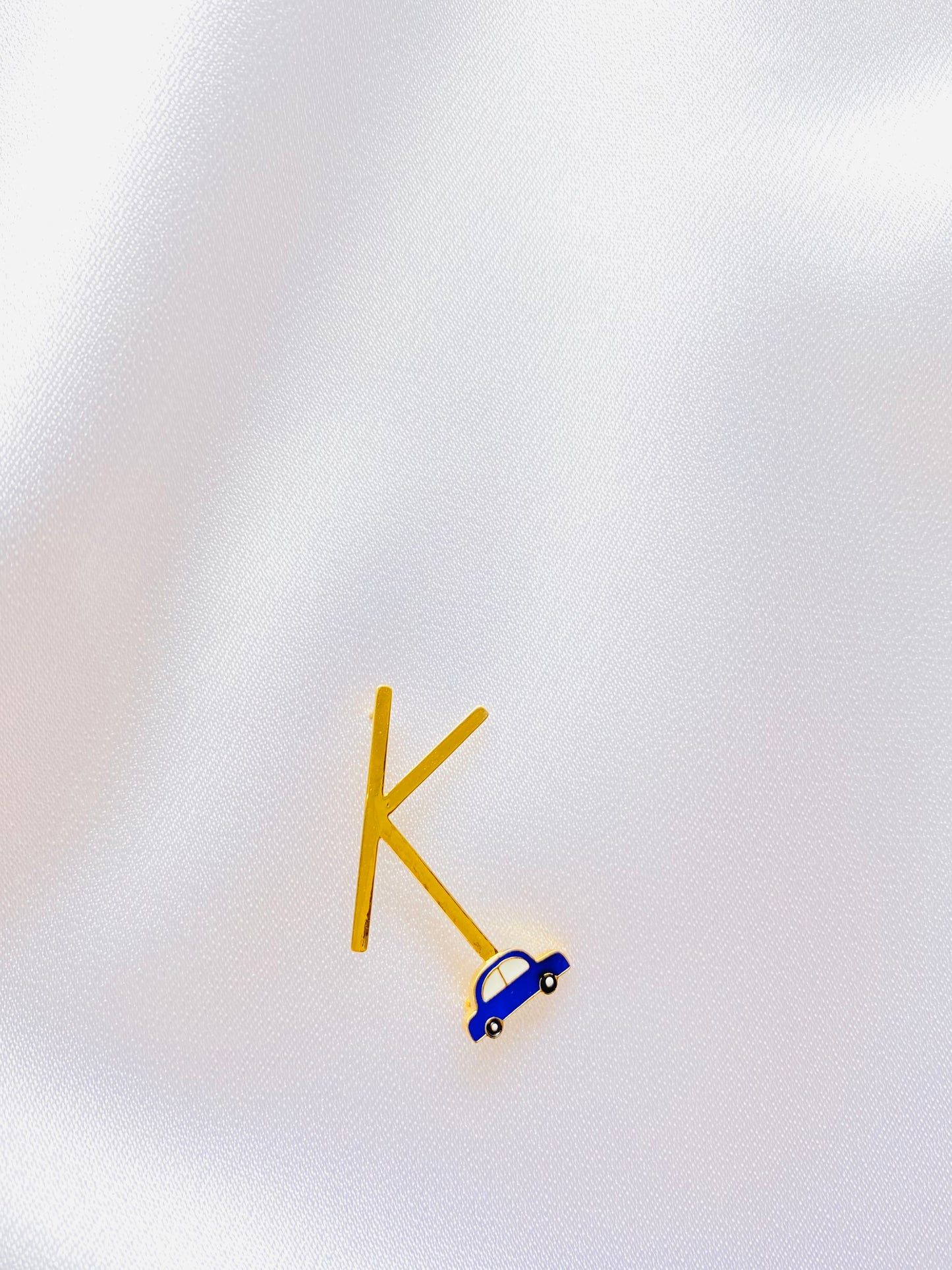 Personalized Silver K Brooch