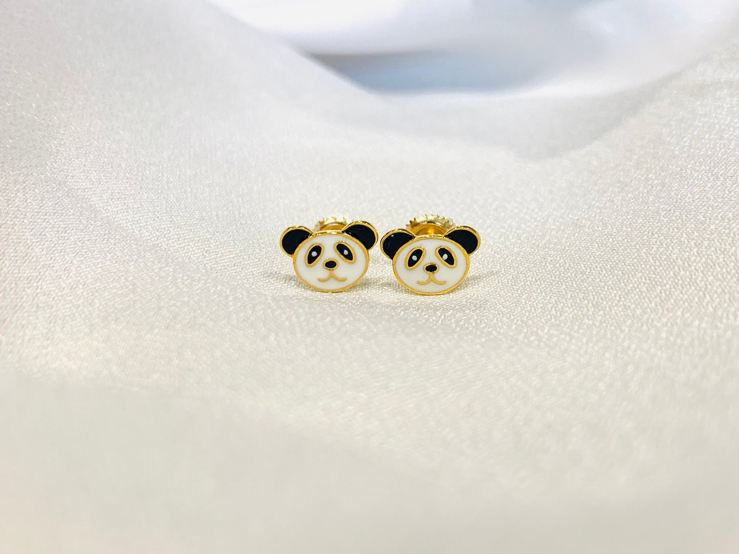 Panda Earrings Silver