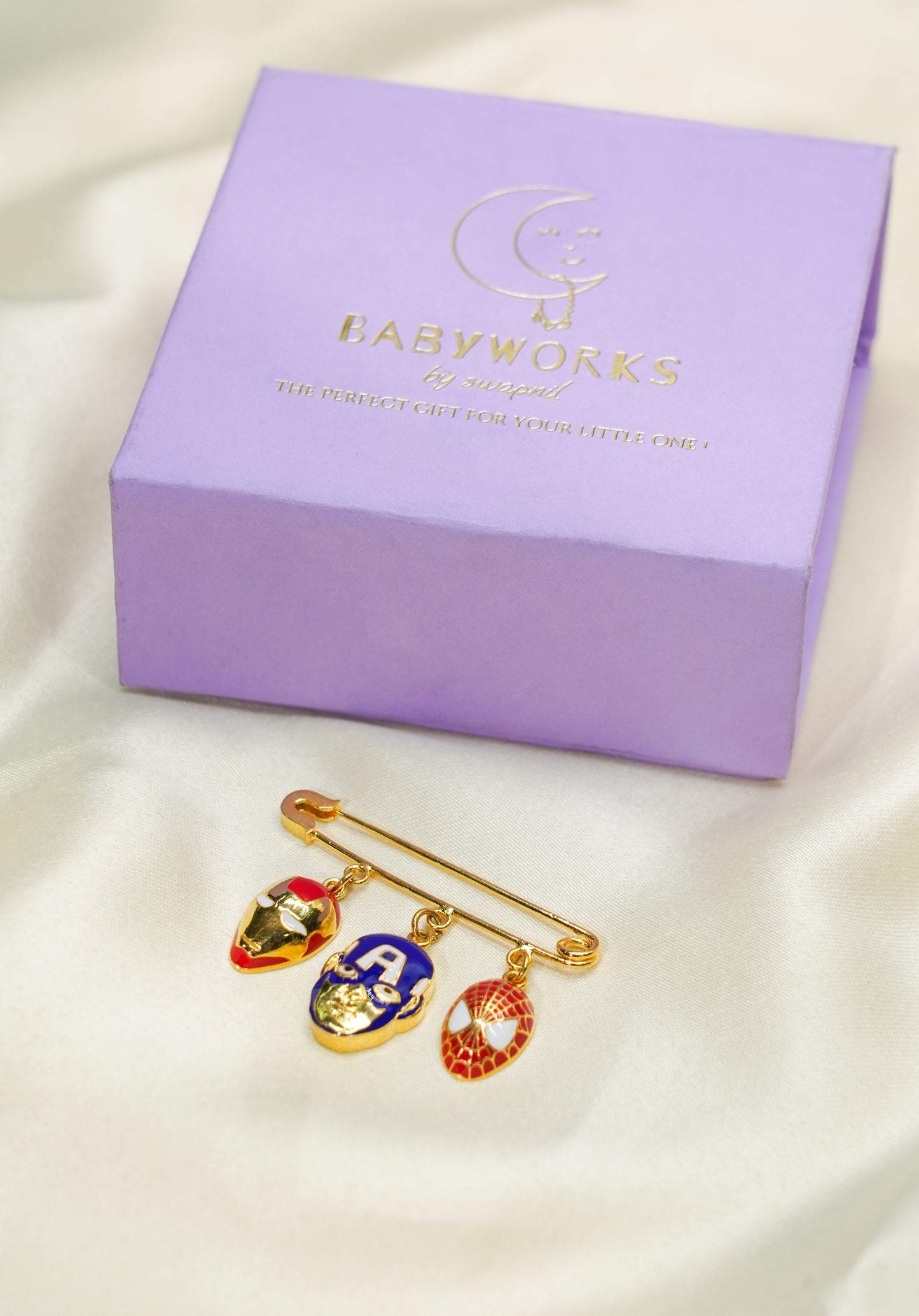 Baby Boy Lapel Pin - Silver Gold Plated