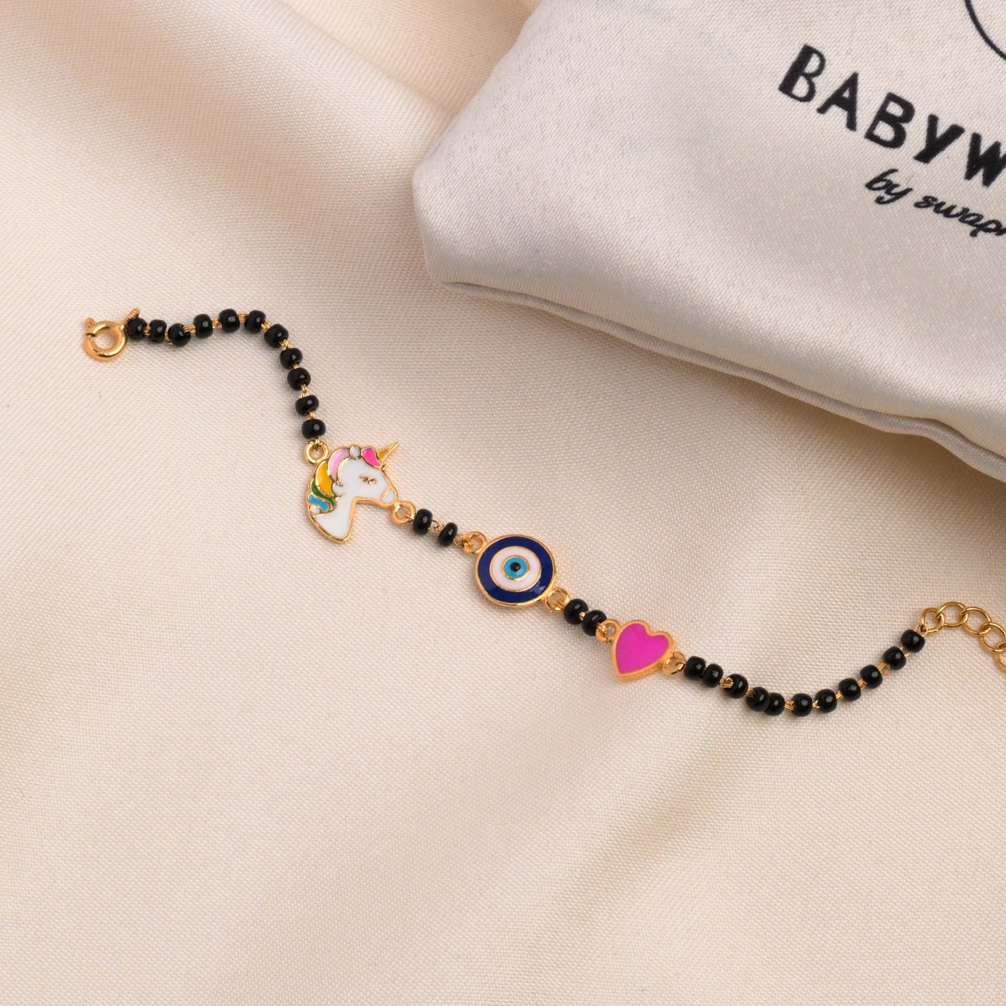 Unicorn Evil Eye Heart Nazariya Silver