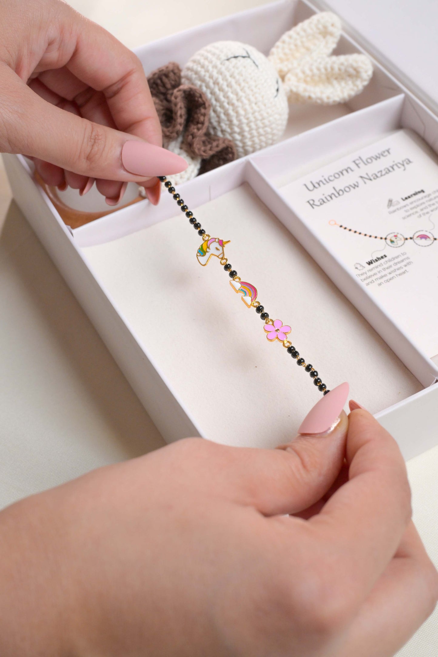 Unicorn Rainbow Flower Nazariya Silver