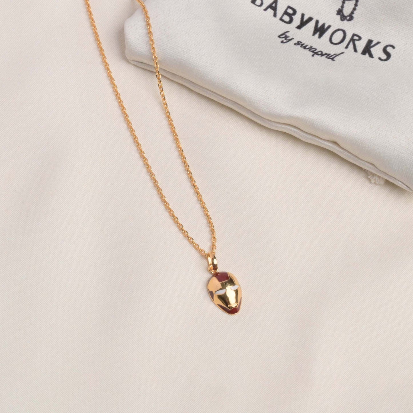 Ironman Silver Pendant With Chain