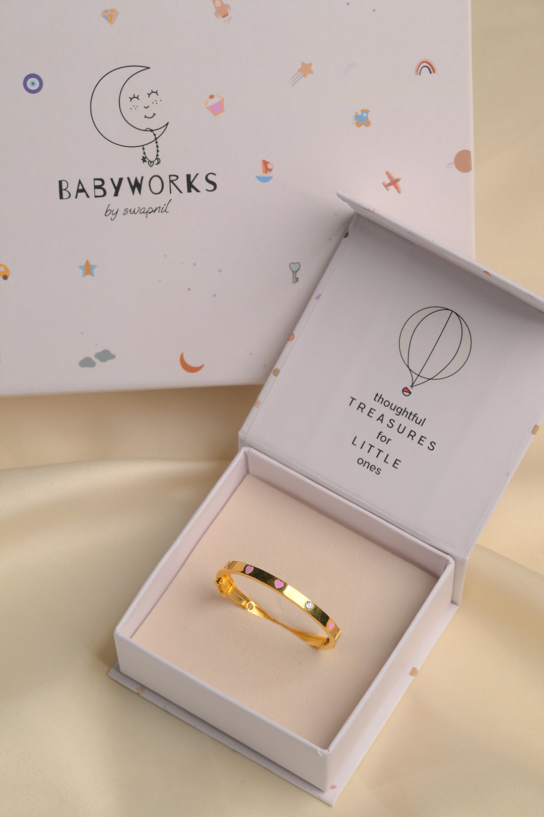 Heart Blossom Kada Silver