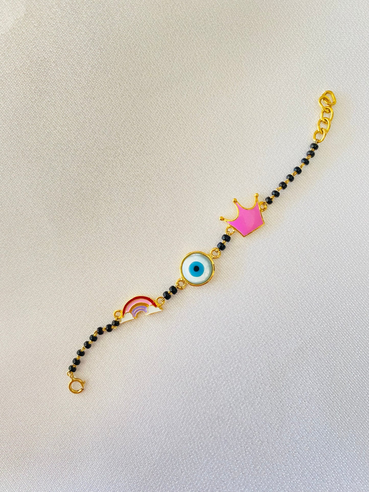 Evil-Eye Rainbow Crown Nazariya Silver