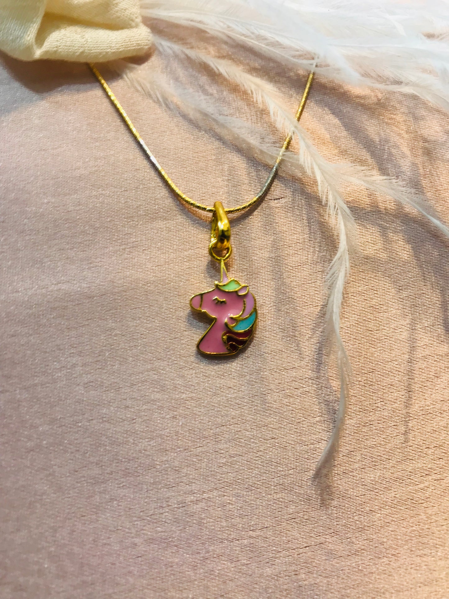Unicorn Gold Pendant
