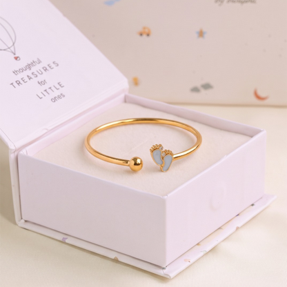 Little Foot Steps Silver Kada