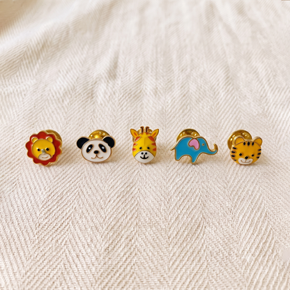 Animal Kingdom Kurta Buttons / Cufflinks Silver Set