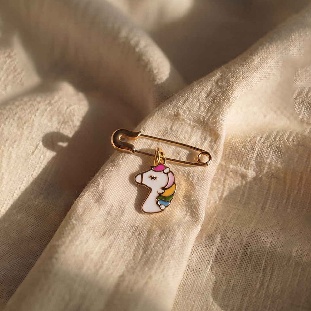 Unicorn Silver Lapel Pin