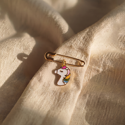 Unicorn Silver Lapel Pin