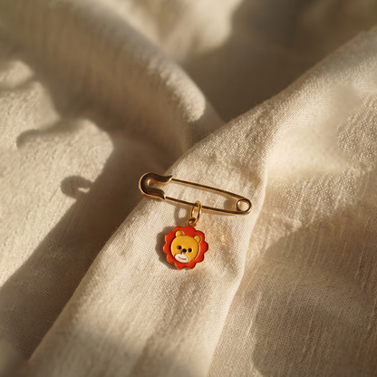 Lion Silver Lapel Pin