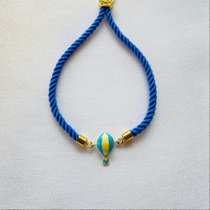 Hot Air Balloon Rakhi Silver Bracelet