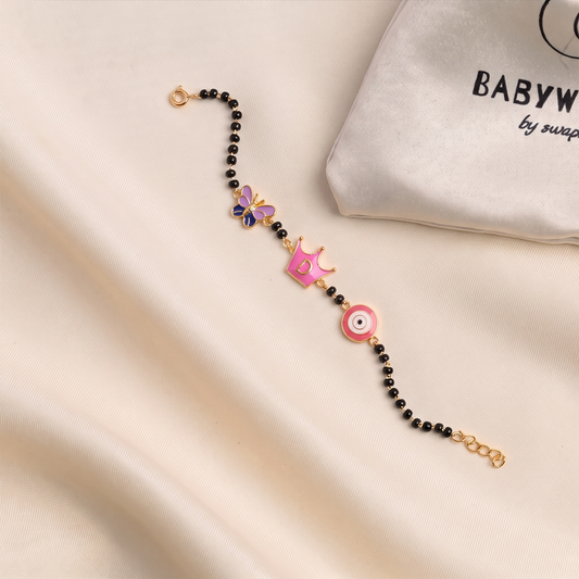 Butterfly Crown Evil Eye Silver Nazariya