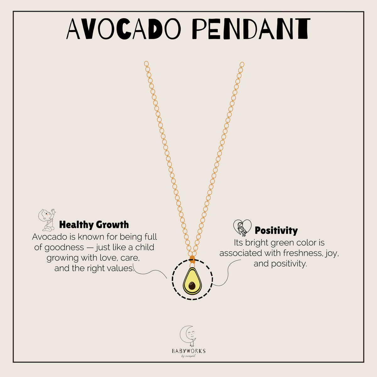 Avocado Silver Pendant With Chain feature image