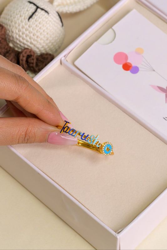 Personalized Name Crown Silver Kada