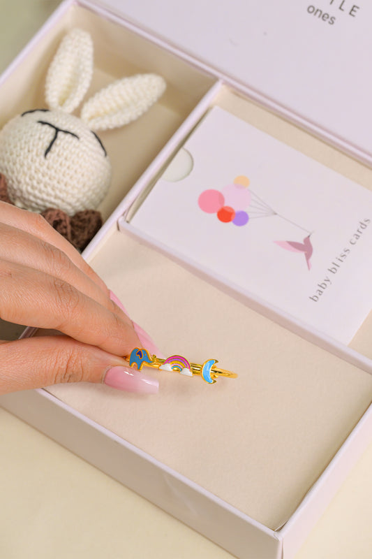 Elephant Rainbow Moon Gold Kada