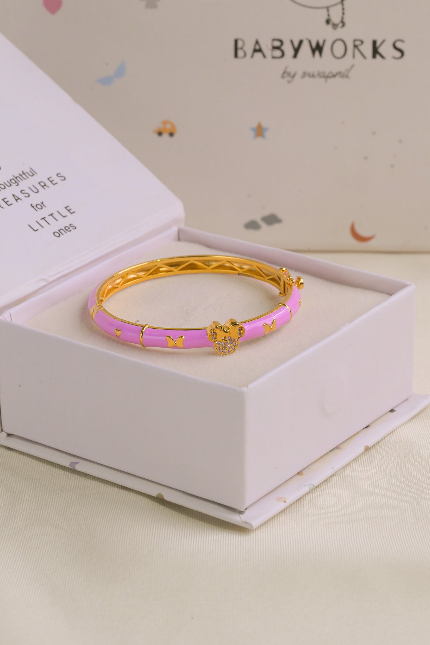 Mickey Diamond Cartier Silver Kada