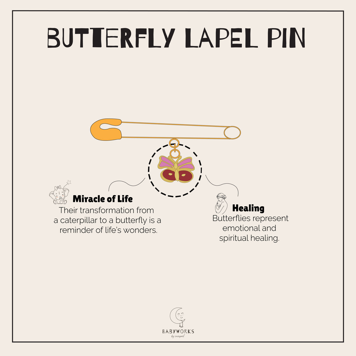 Butterfly Silver Lapel Pin feature image