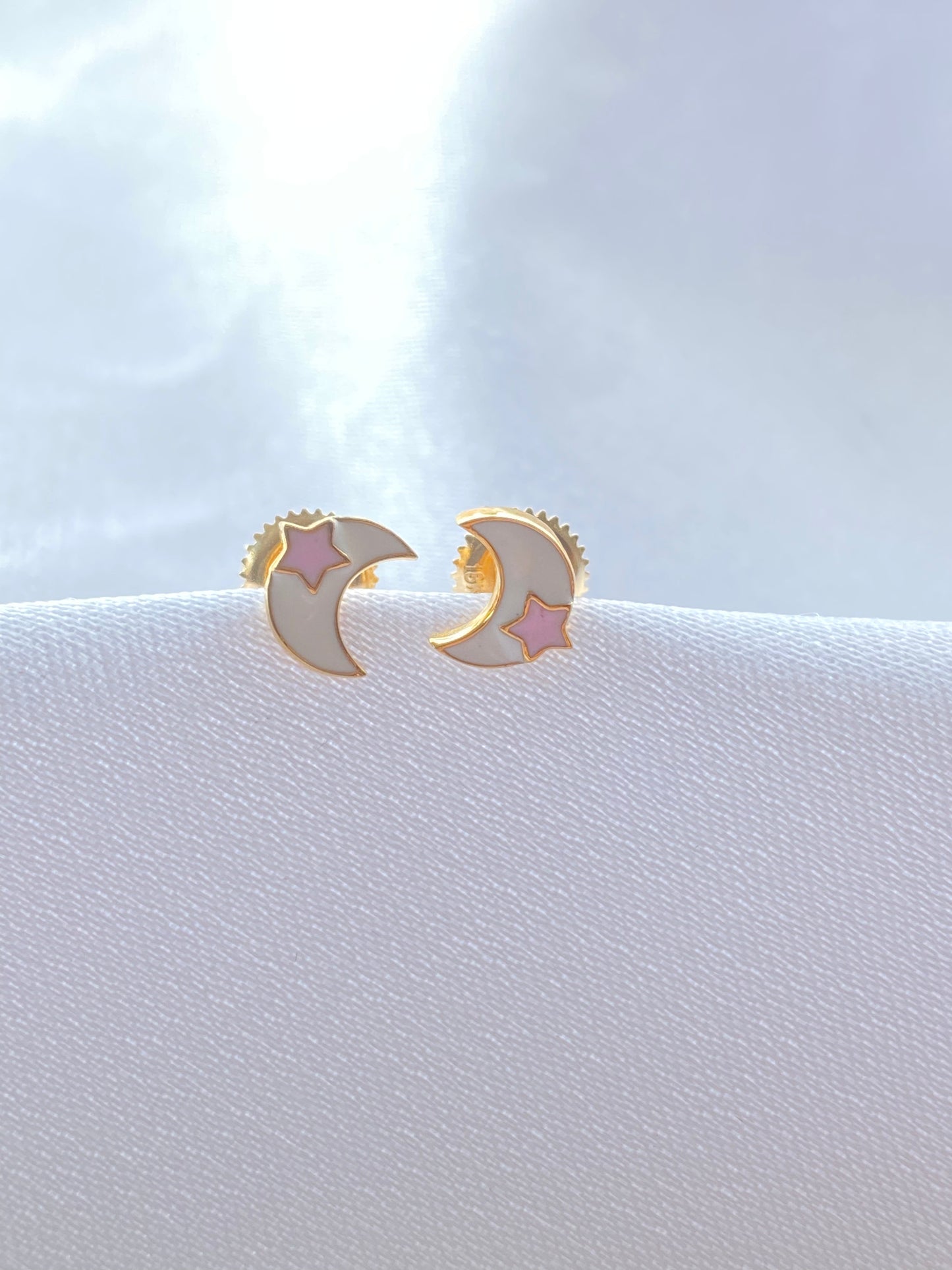 Moon Gold Earrings