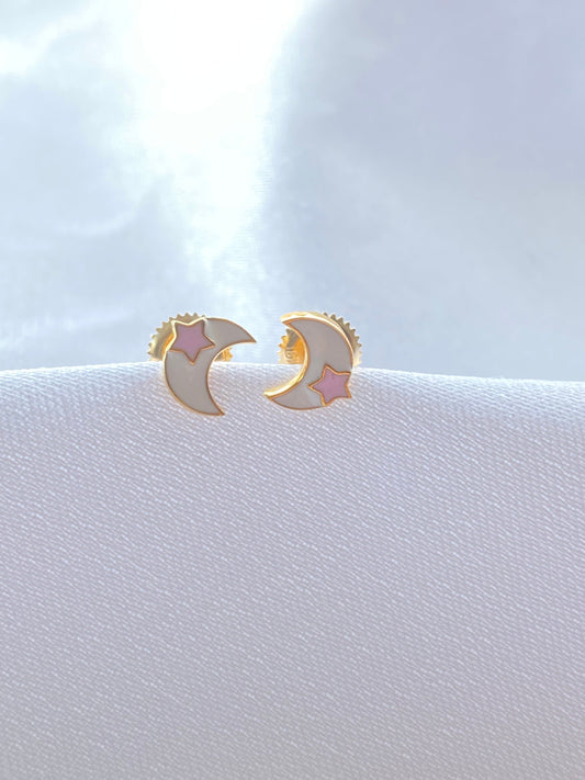 Moon Earrings Silver