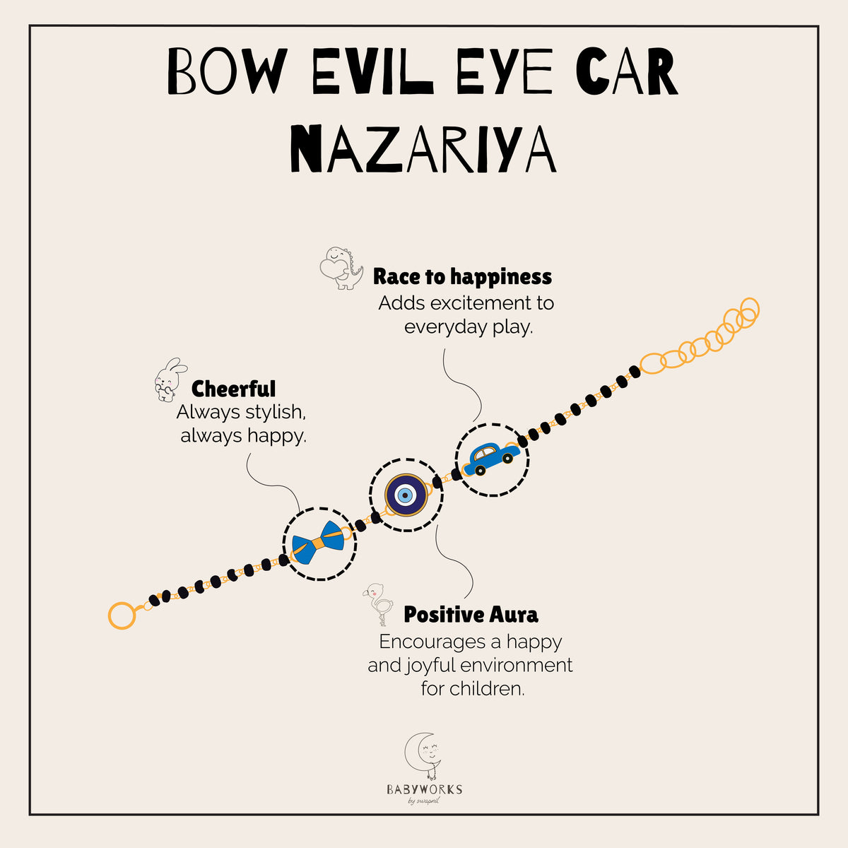 Bow Evil Eye Car Silver Nazariya feature image