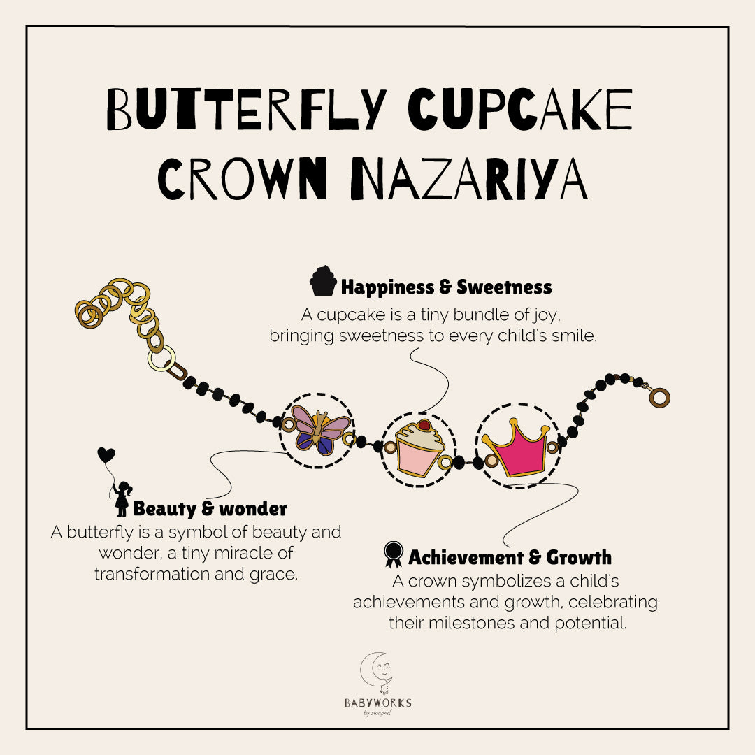 Butterfly Cupcake Crown Gold Nazariya feature image