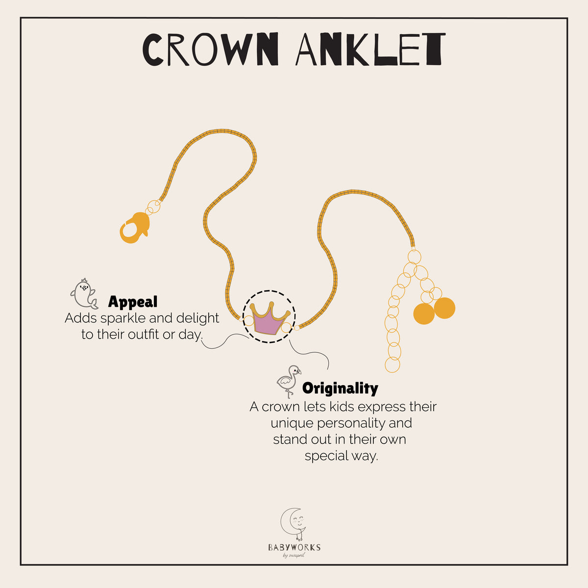 Crown Silver Anklet feature image