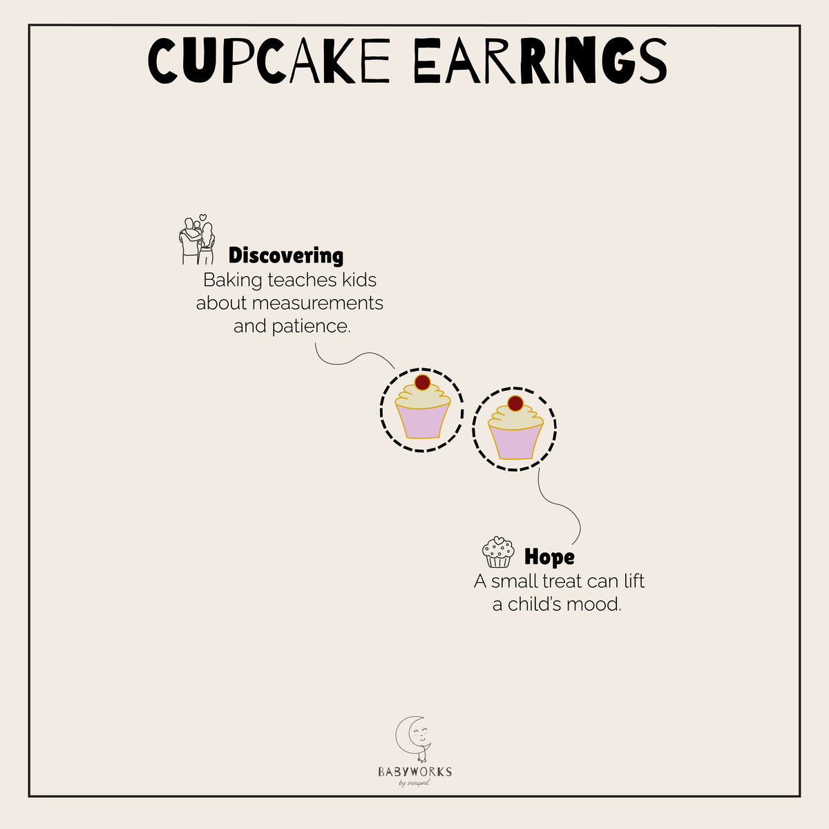 Cup Cake Earrings Silver feature image