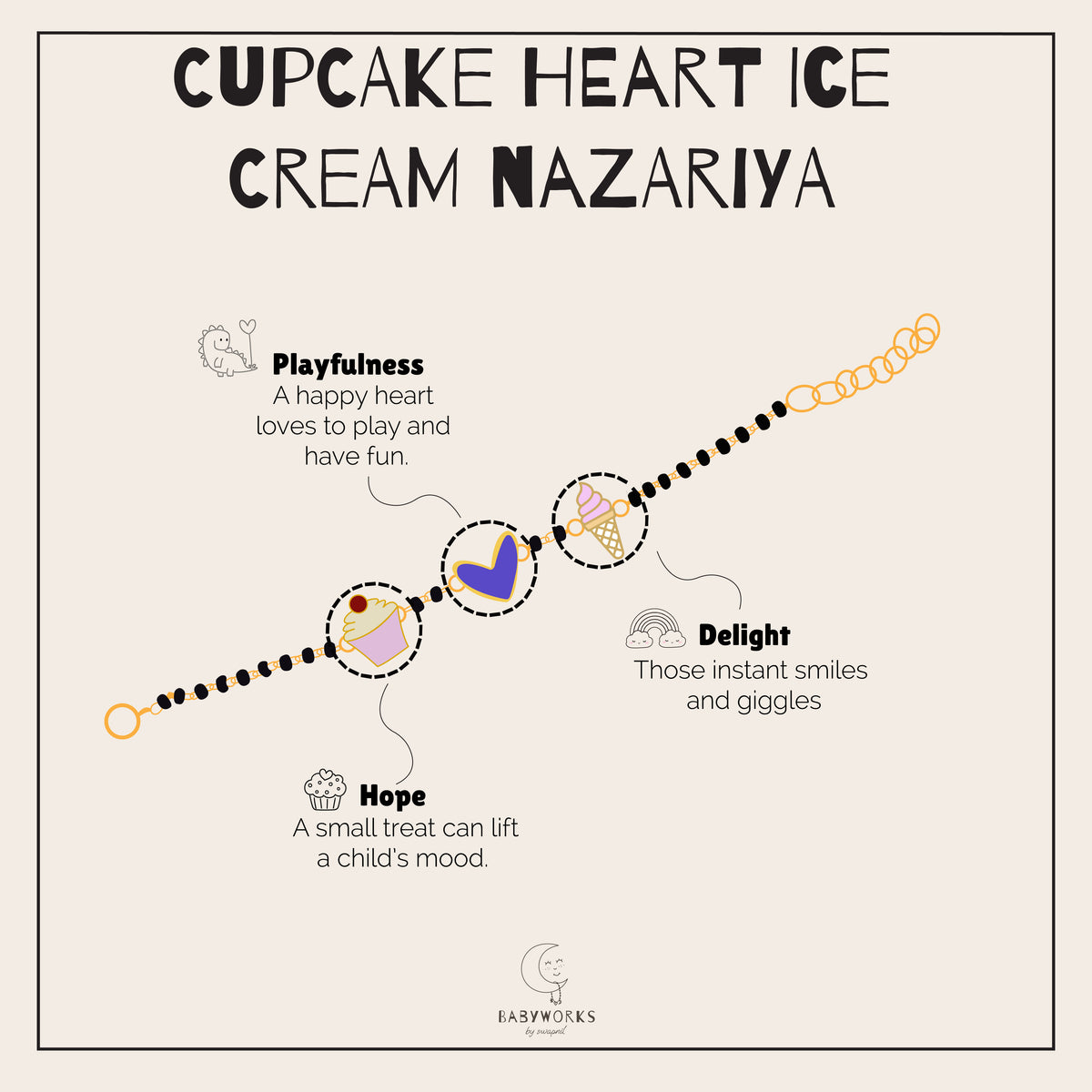 Cupcake Heart Ice Cream Silver Nazariya feature image
