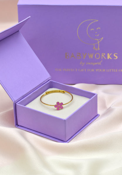 Flower Kada Silver