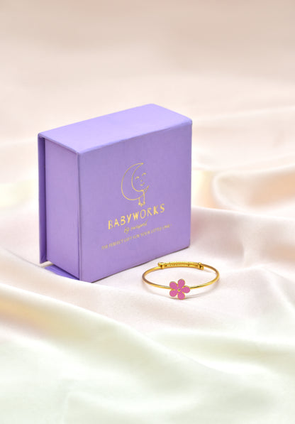 Flower Kada Silver