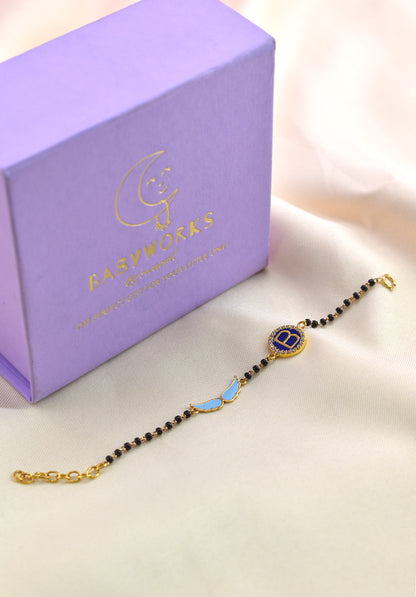 Personalized Letter Wings Nazariya Silver