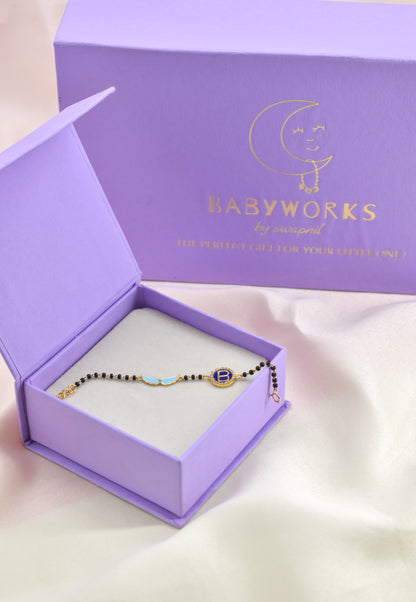 Personalized Letter Wings Nazariya Silver