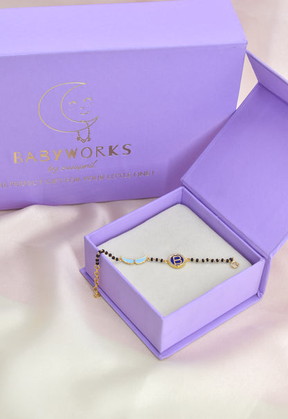 Personalized Letter Wings Nazariya Silver