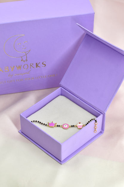 Crown Evil Eye Cupcake Gold Nazariya