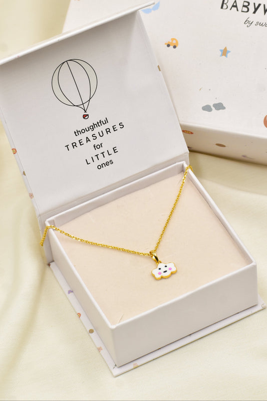 Cloud Silver Pendant With Chain