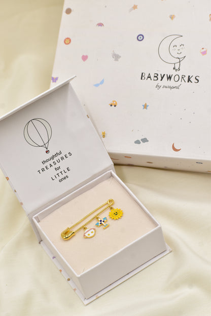 Sky Adventure Silver Lapel Pin