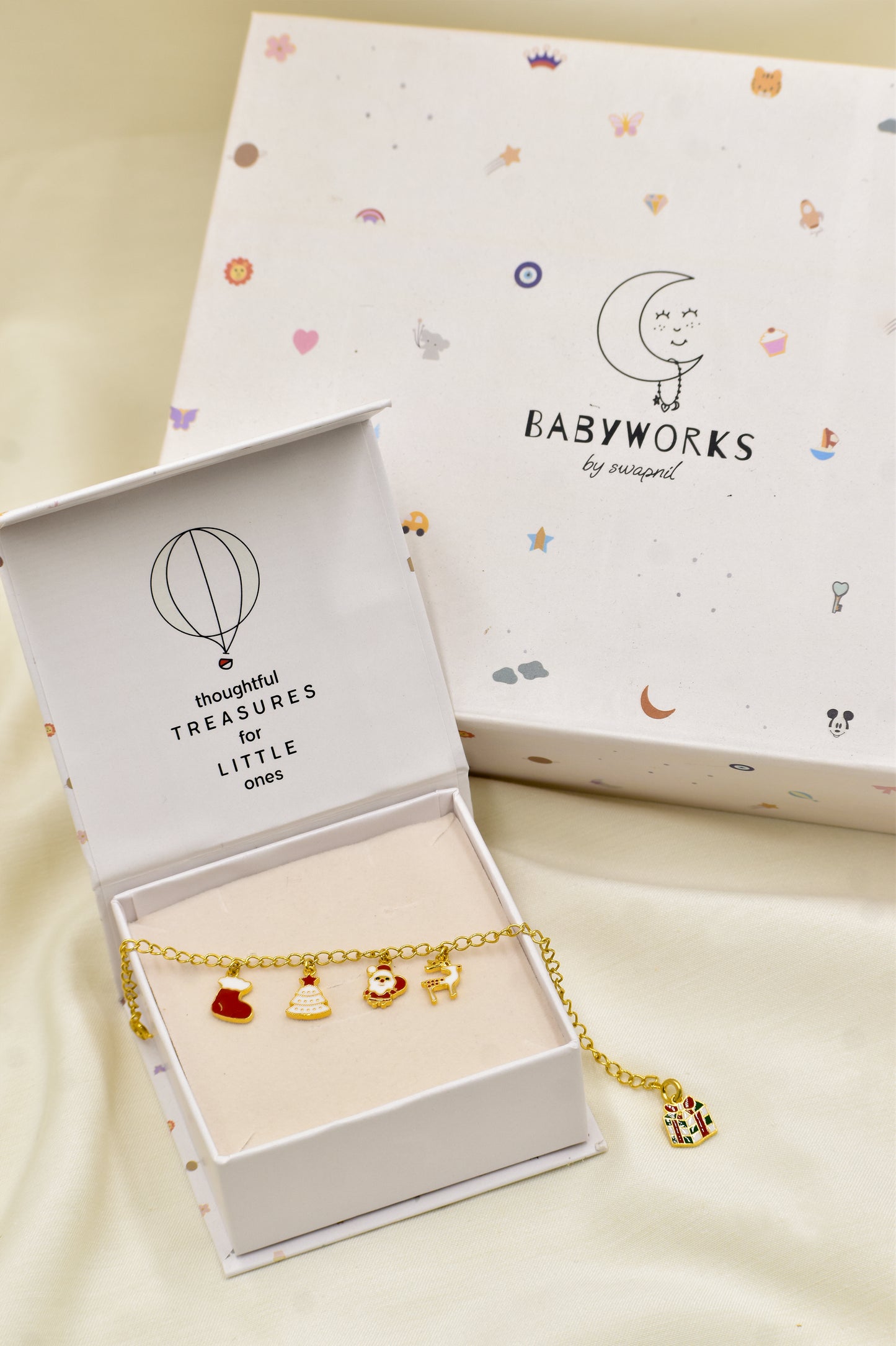 Merry Christmas Silver Bracelet