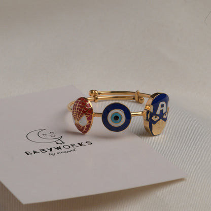 The Marvel Evil-eye Silver Kada