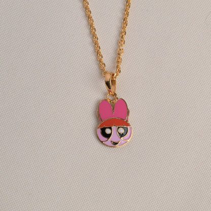 Blossom Pendant With Chain Silver