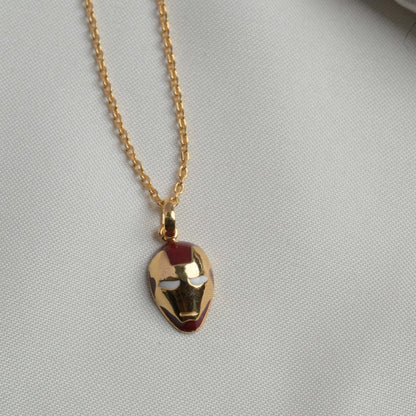 Ironman Silver Pendant With Chain