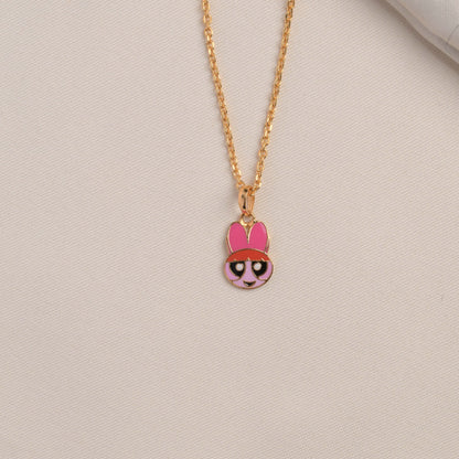 Blossom Pendant With Chain Silver