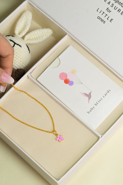 Flower Silver Pendant With Chain