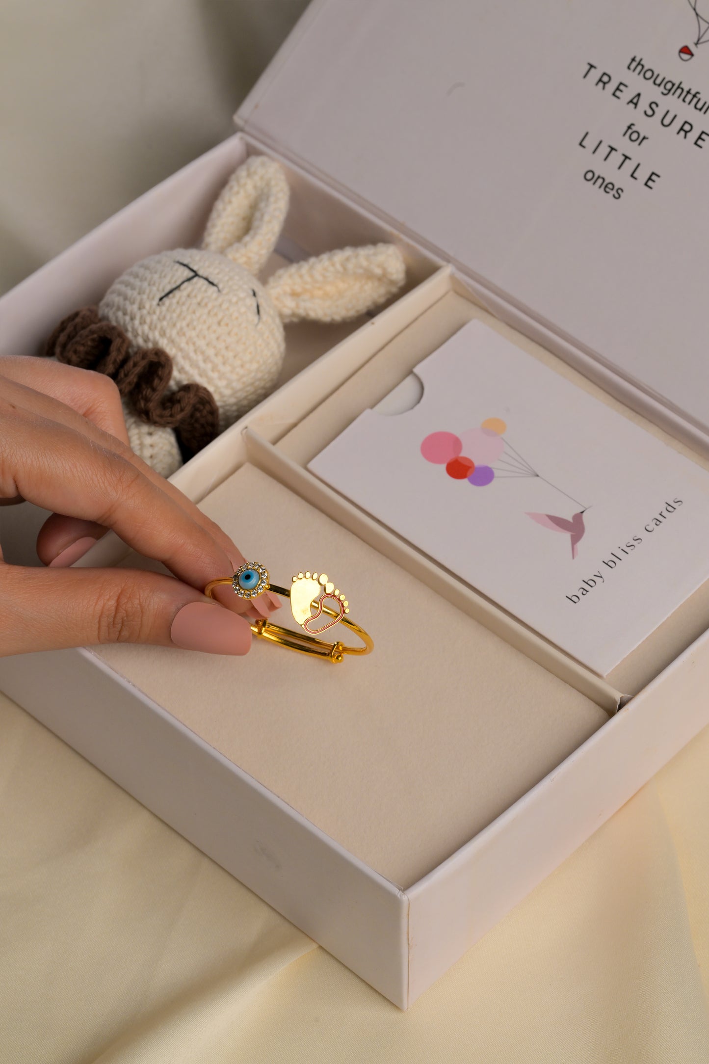 The Twinkle Eye charm Kada Silver