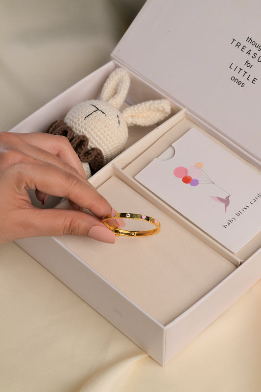 Pink Heart Diamond Cartier Gold Kada