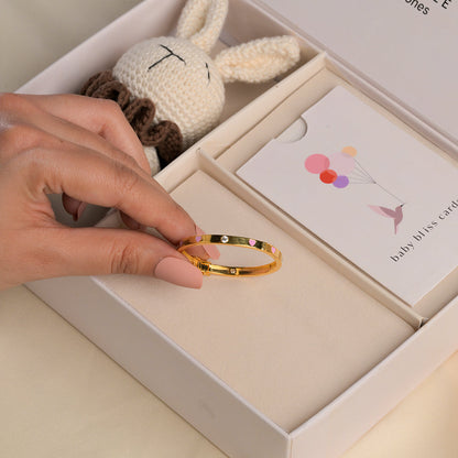 Pink Heart Diamond Cartier Silver Kada