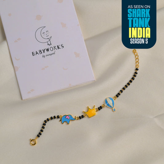 Balloon Elephant Crown Silver Nazariya Gift Box