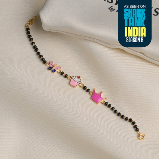 Butterfly Cupcake Crown Silver Nazariya Gift Box