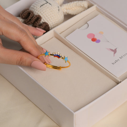 Crown Stars Silver Kada