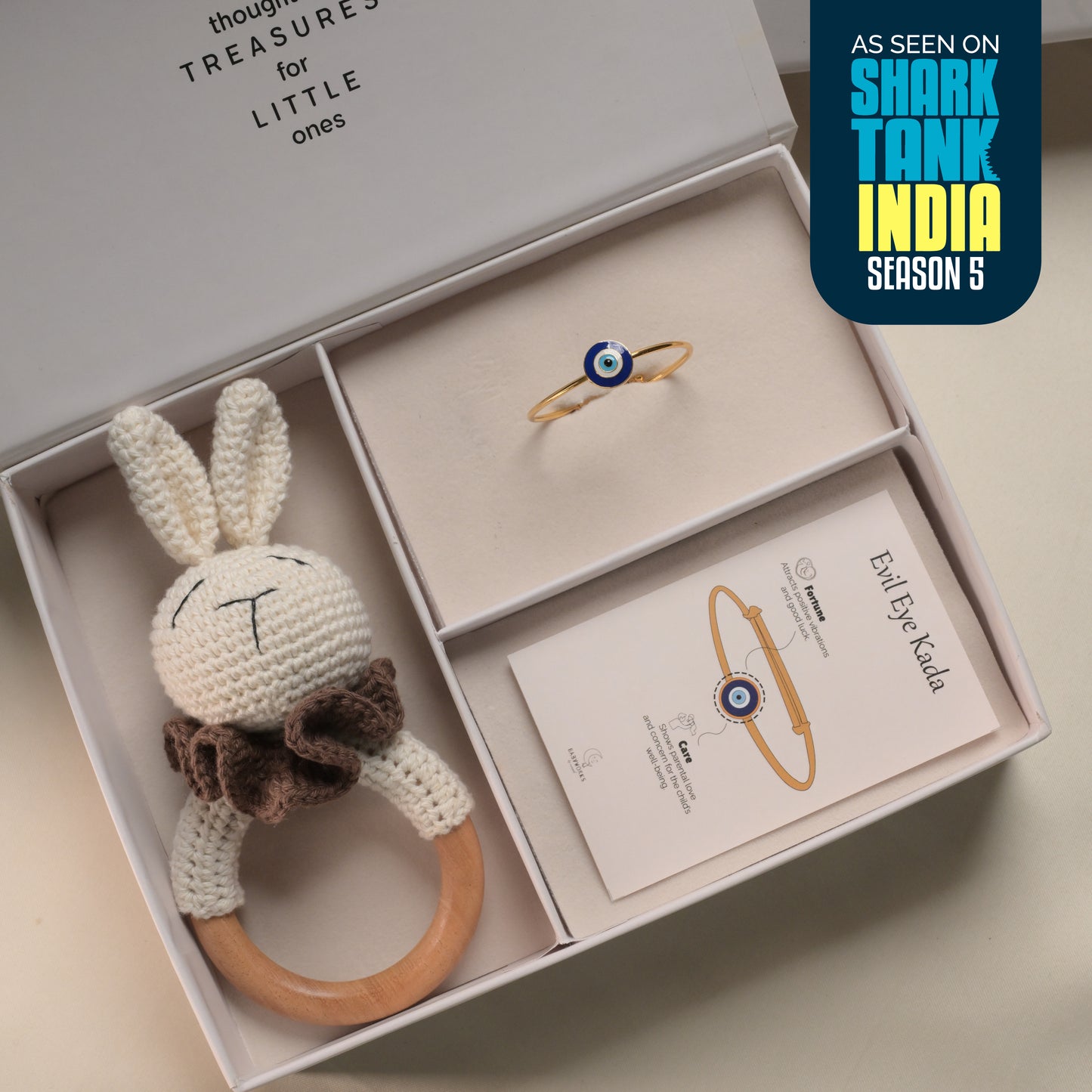 Evil Eye Silver Kada Gift Box