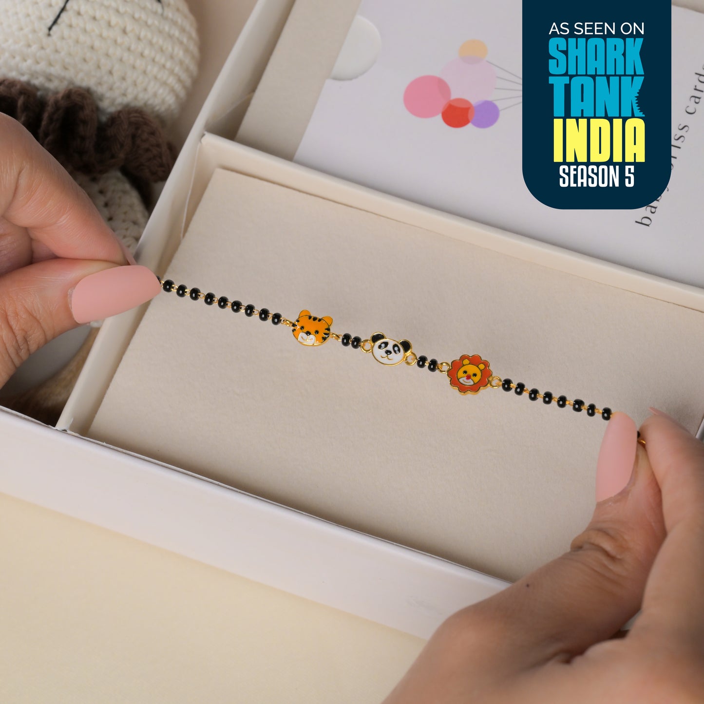 Tiger Panda Lion Silver Nazariya Gift Box